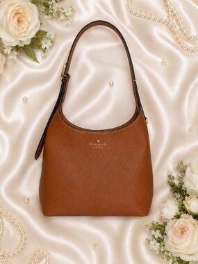 *Like New* Kate Spade 454 Pebbled Leather  Shoulder Bag Warm Gingerbread